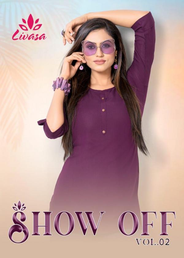 Livasa Show Off Vol 2 Rayon Exclusive Designer Kurti Collection